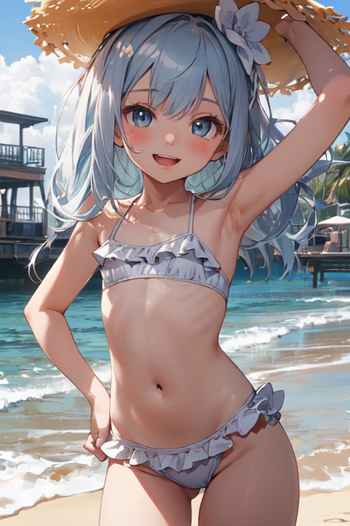 ai生成　ロリ 水着 