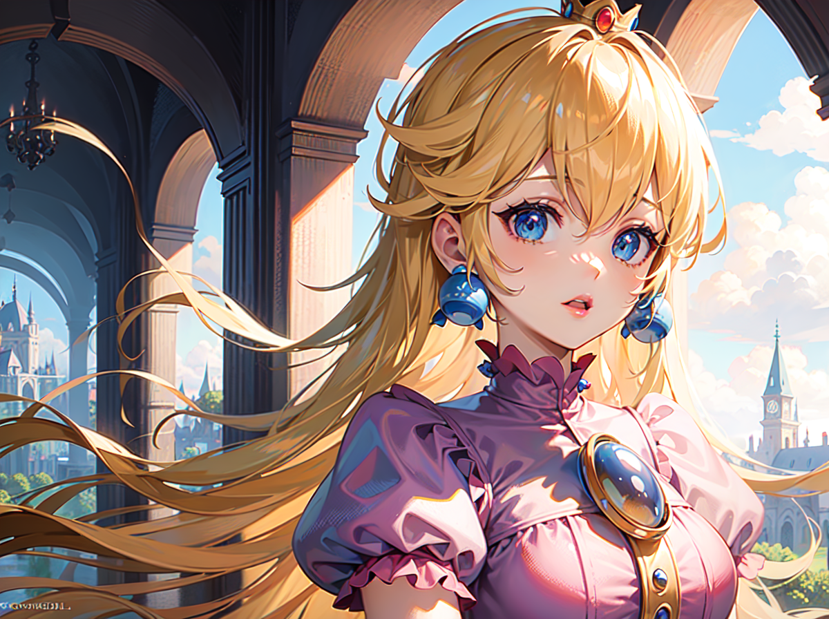 AI Art: Princess Peach by @VoidRenders | PixAI