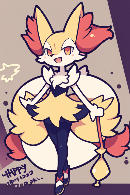 Ai Art Braixen By Houkota Pixai