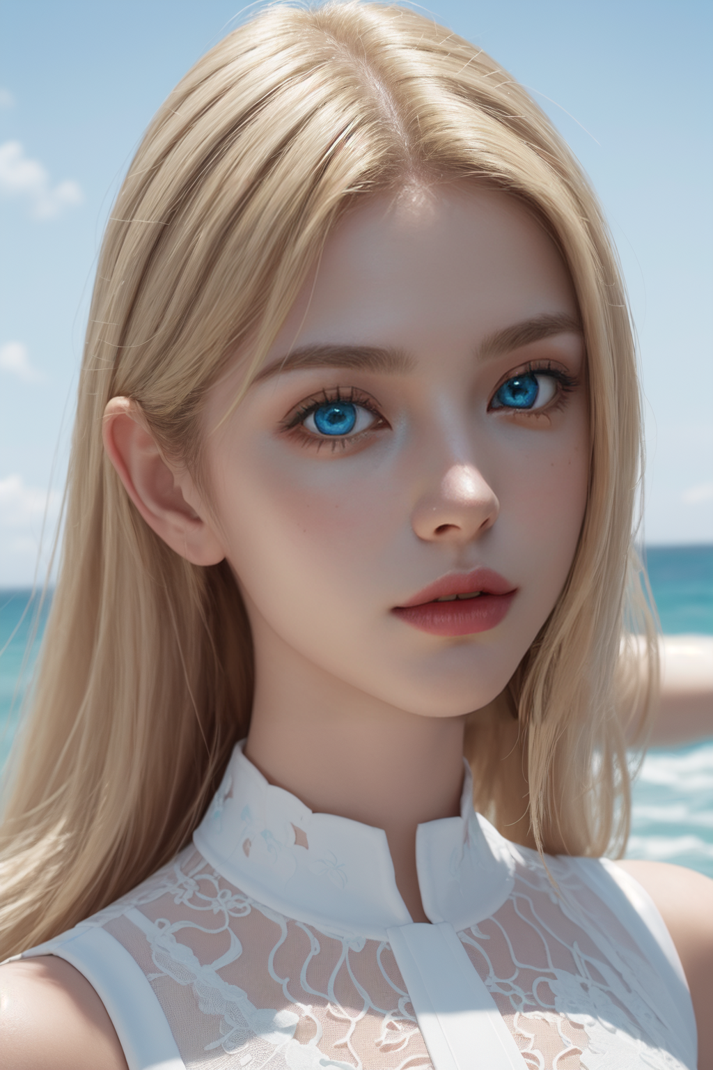 AI Art: Beautiful blonde girl by @ThatOneElfSlaveGirl | PixAI