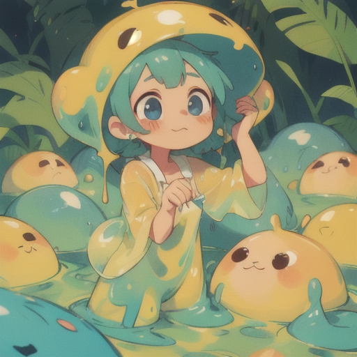 Ai Art Cute Slime Girl By Msoccer Pixai Anime Ai Art Generator For Free 5366