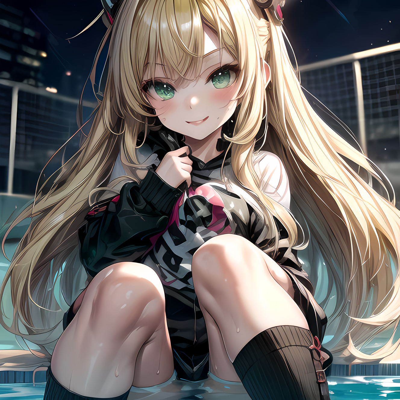 Marie Rose (Dead or Alive), blonde, blue eyes, Dead or Alive 5, Dead or  Alive, anime girls, twintails, water, clouds