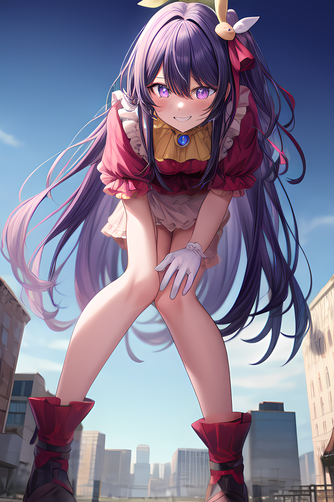 Ai Art Giantess Ai Hoshino By Silver Pixai