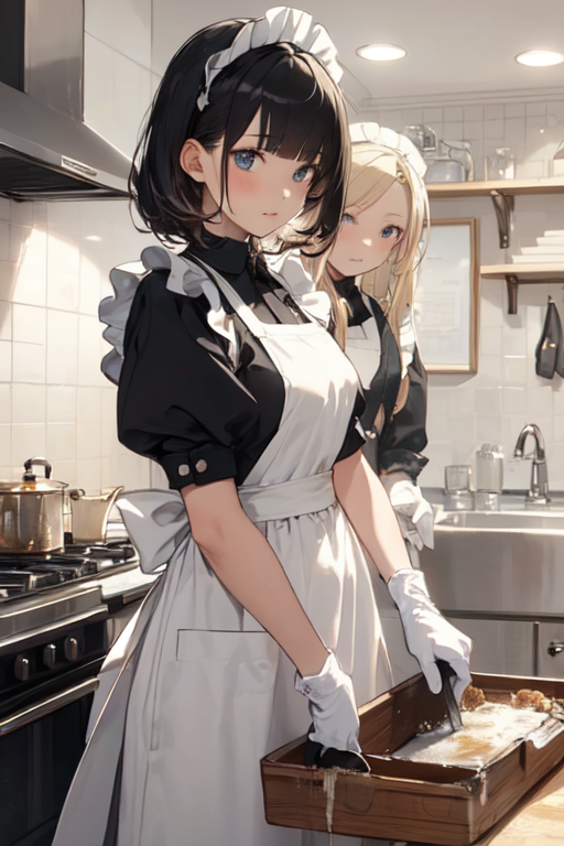 AI Art: Kitchen maid by @bula600