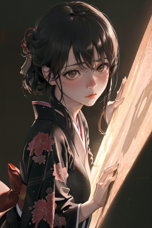 AI Art kimono girl by user 1575614583721826600 PixAI