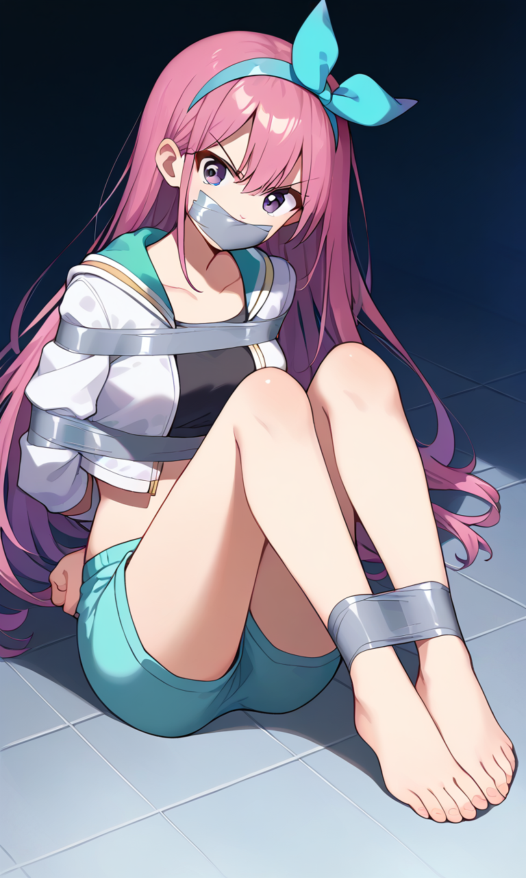 AI Art: Aubrey tied up and gagged by @james5456 | PixAI