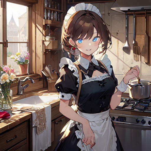 AI Art: Kitchen maid by @bula600