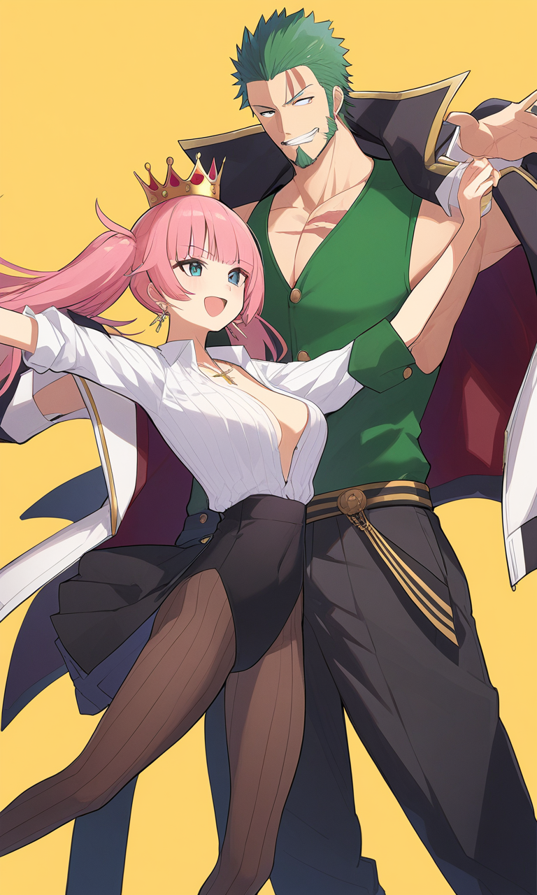 AI Art: Dracule Mihawk, Perona, and Roronoa Zoro: A Triple Threat in  High-Resolution by @QuietVoyagerVII | PixAI