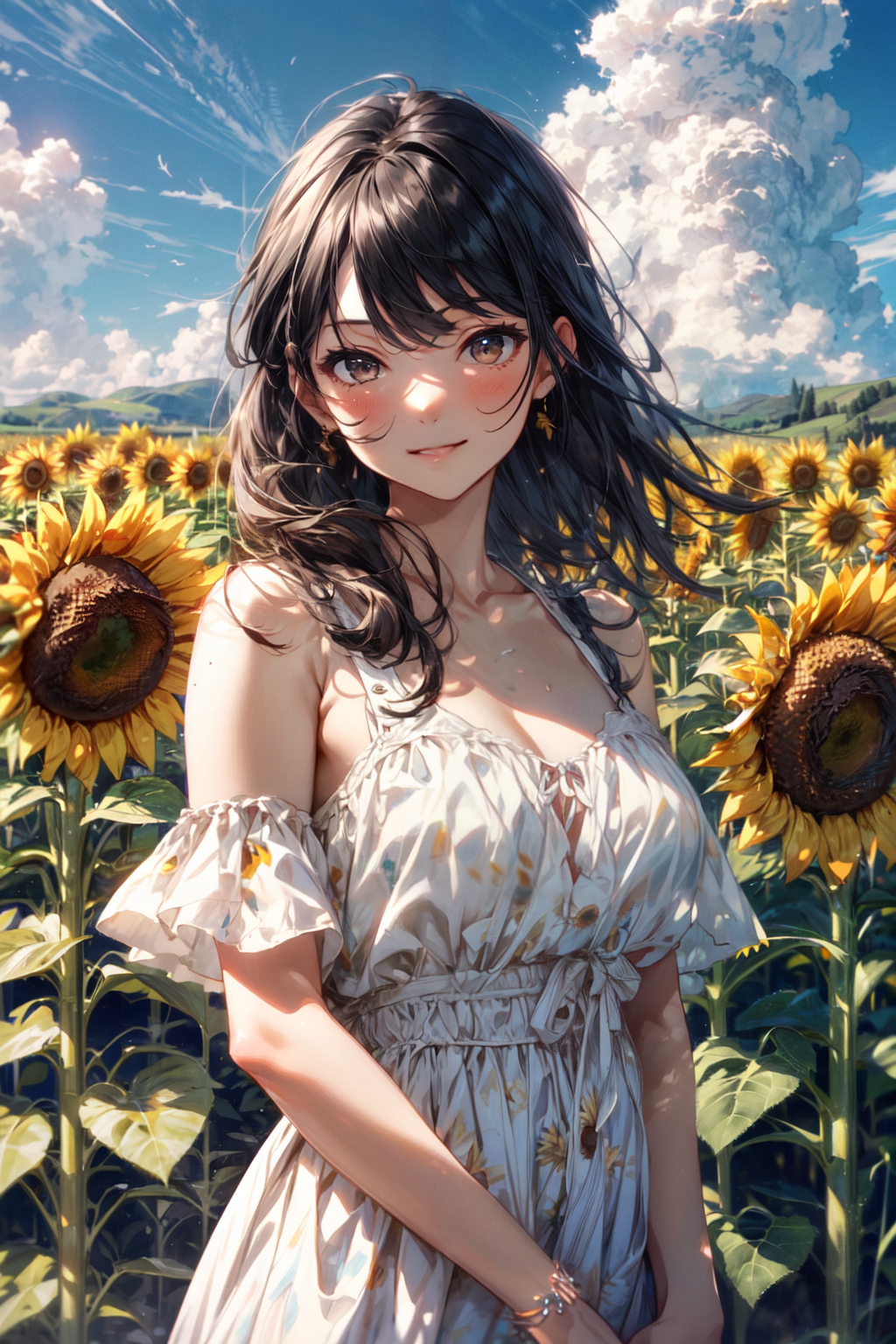 AI Art: sunflower field by @Zxs | PixAI