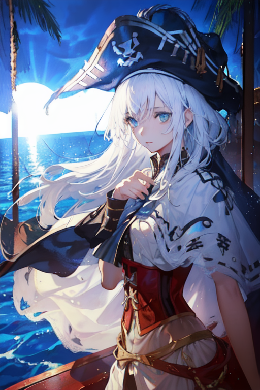 Premium AI Image  pirate anime girl AI generated