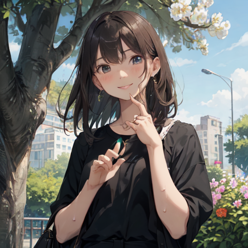 beautiful anime style woman - Playground