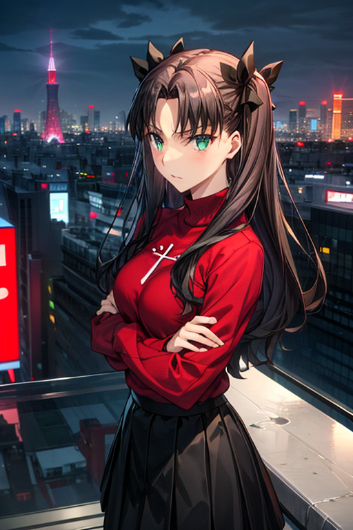 AI Art LoRA Model: Tohsaka Rin  Fate/stay night: Unlimited Blade