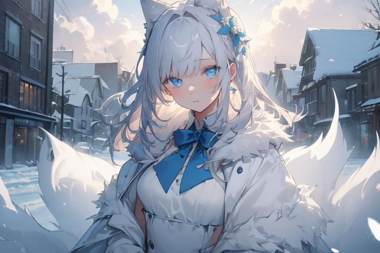 Female Anime Characters in Winter Wears by @artfinity007 Visit