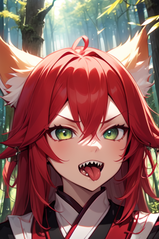 AI Art Model: Lina Ju - tongue out | PixAI