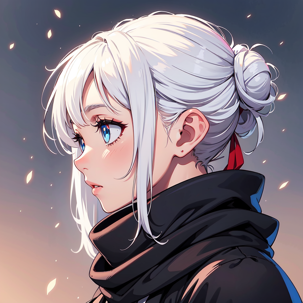 Anime girl white hair pfp  Anime girl, Anime, White hair