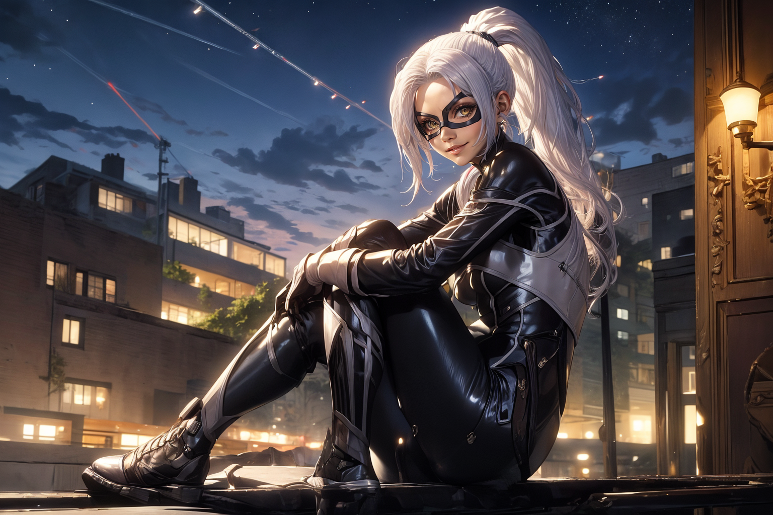 AI Art: Black Cat Felicia Hardy by @Inseen | PixAI