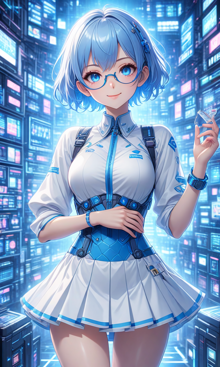 作品名稱: とあるAIの擬人化 anthropomorphic AI 作者@うめたな| PixAI