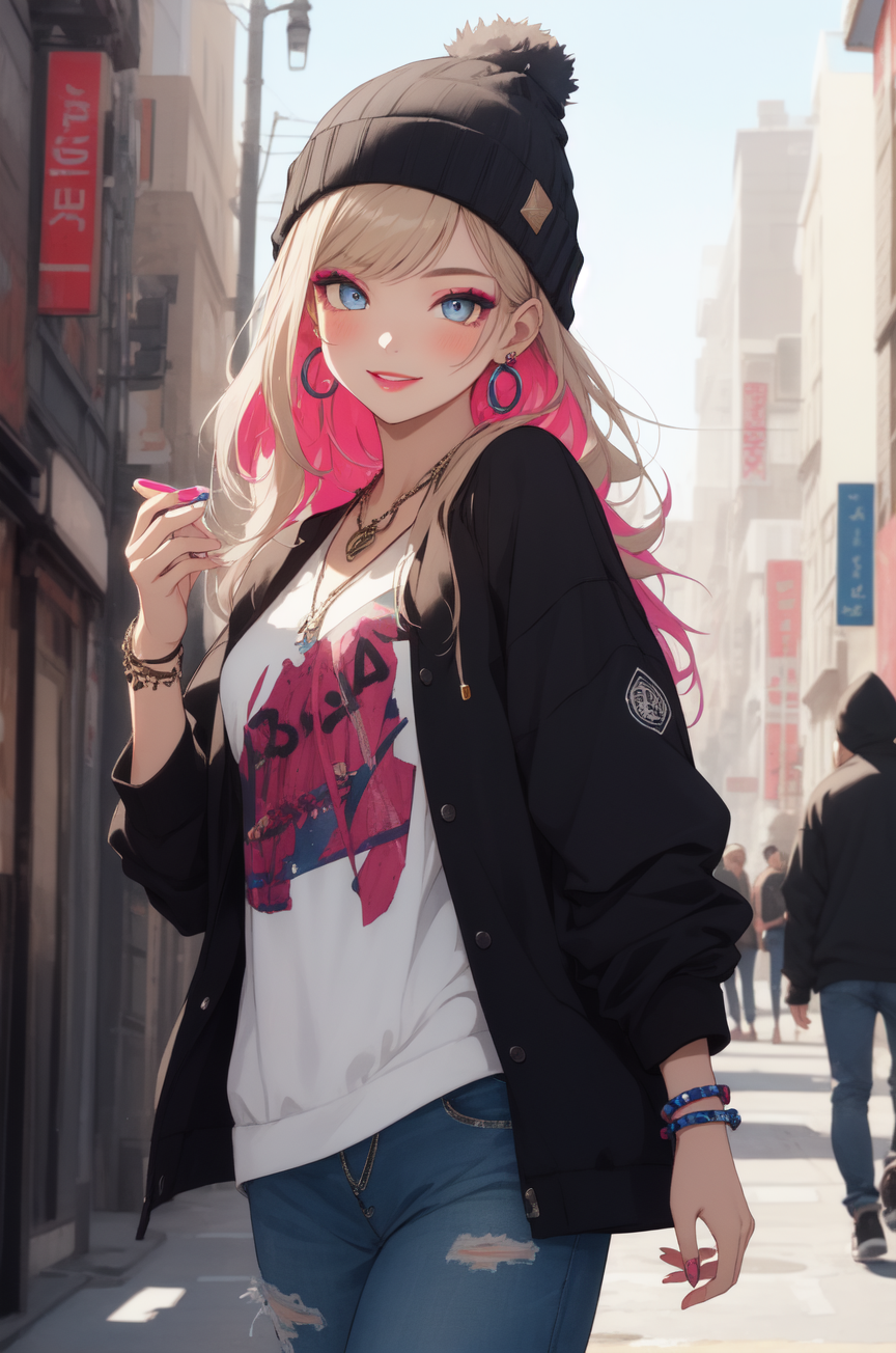 AI Art: Street girl by @Potee | PixAI