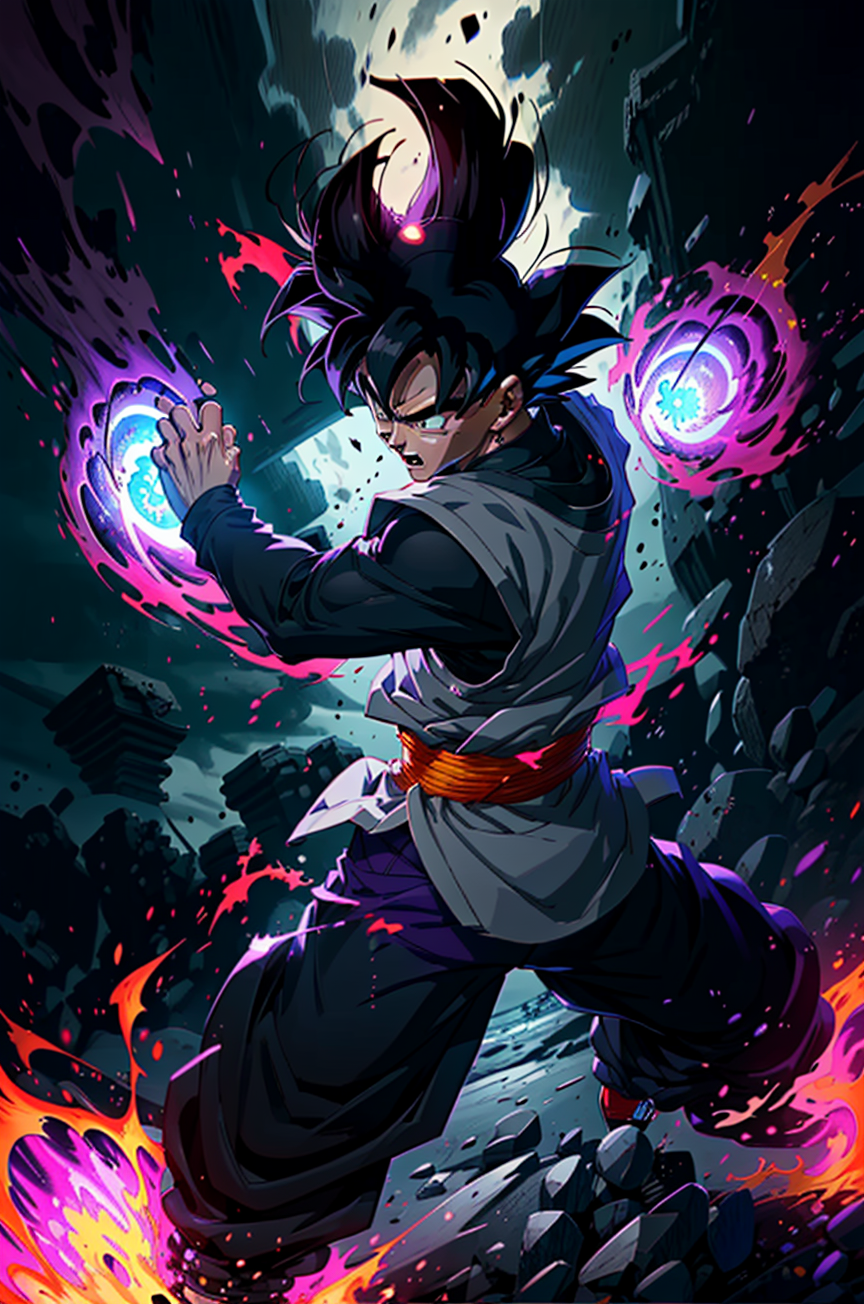 AI Art: DRAGON BALL by @うるち