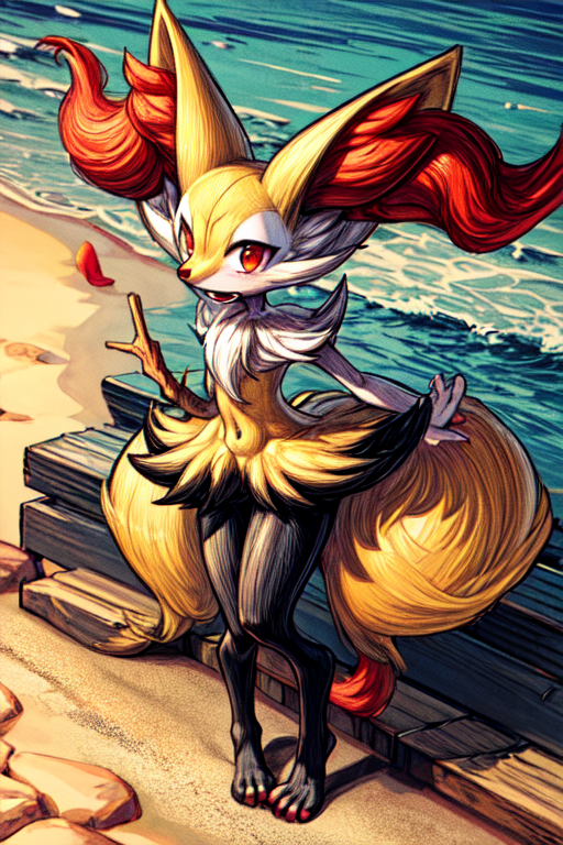 AI Art: Braixen | テールナー by @Navorn | PixAI