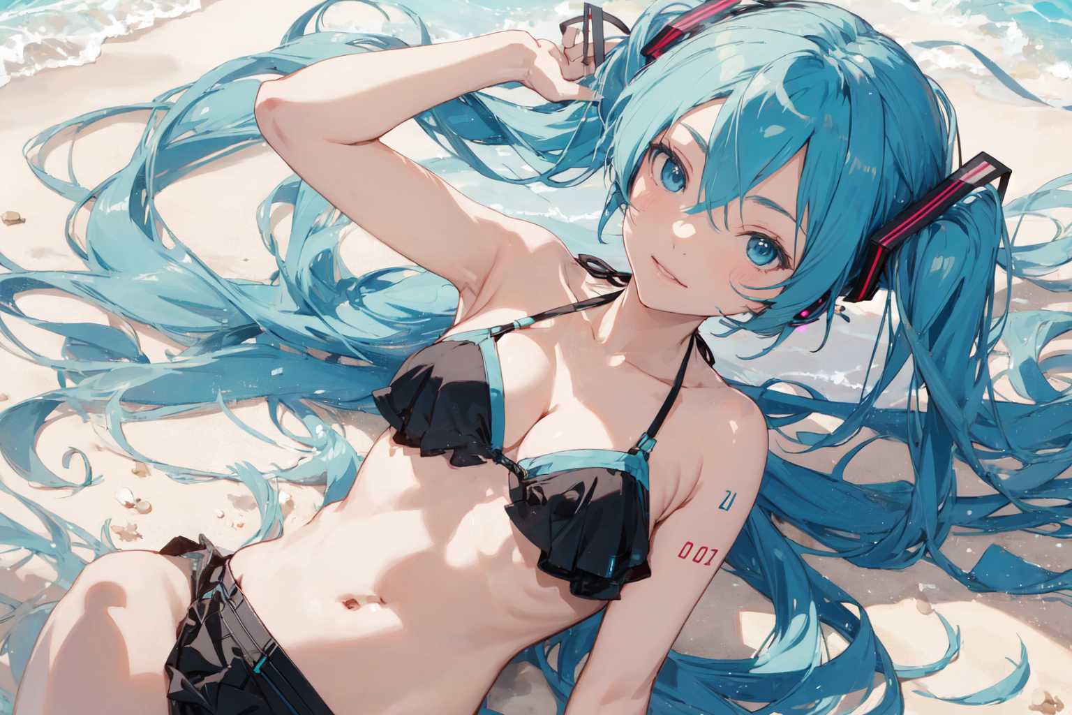 AI Art: miku bikini :D by @Akcell | PixAI