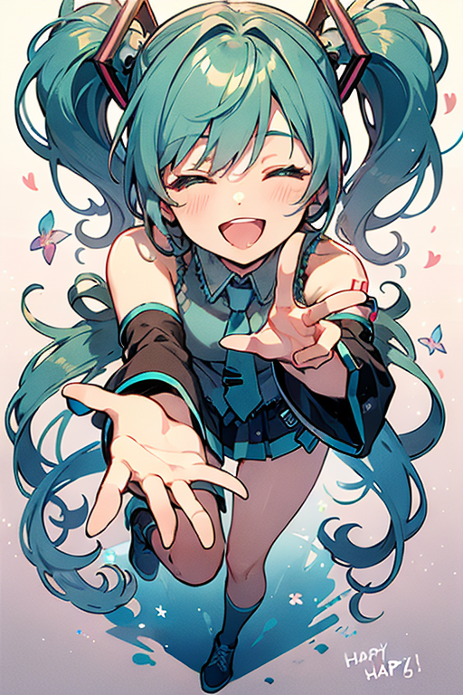 AI Art: Hatsune miku by @テトロ | PixAI - Anime AI Art Generator for Free