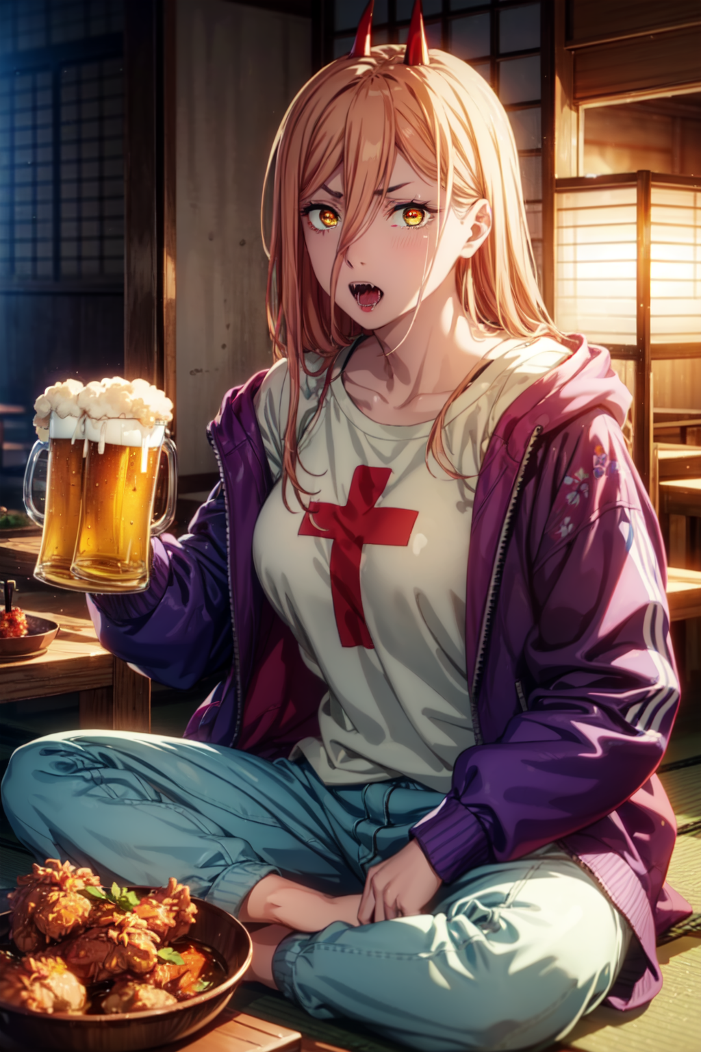 AI Art: Power🍺 (Chainsaw Man) by @TMG | PixAI