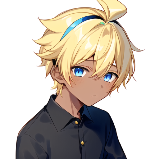 AI Art: it was supposed to be an kagamine len whit roblox man face