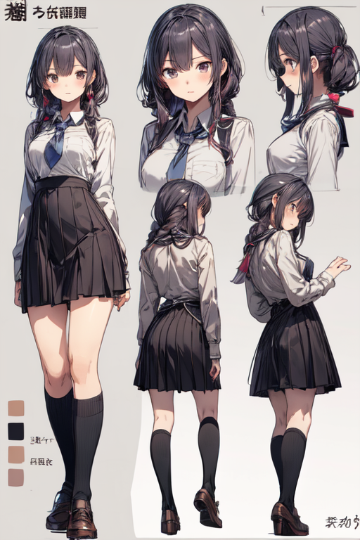 AI Art Model: Character Sheet / Concept art | PixAI