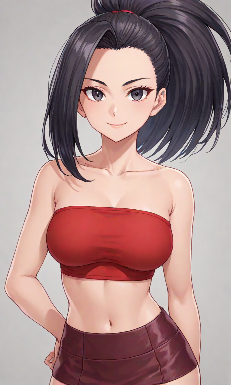 AI Art: momo yaoyorozu by @bombastics | PixAI