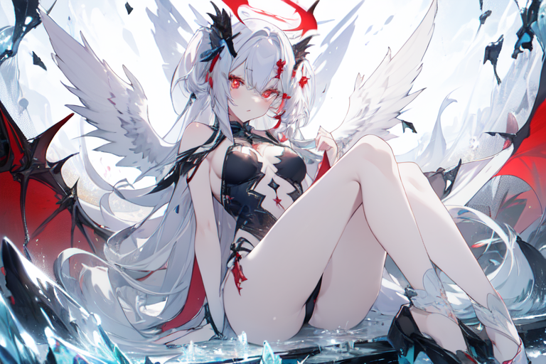 Ai Art Red Eyes White Hair By Akane Pixai Anime Ai Art Generator Sexiezpix Web Porn