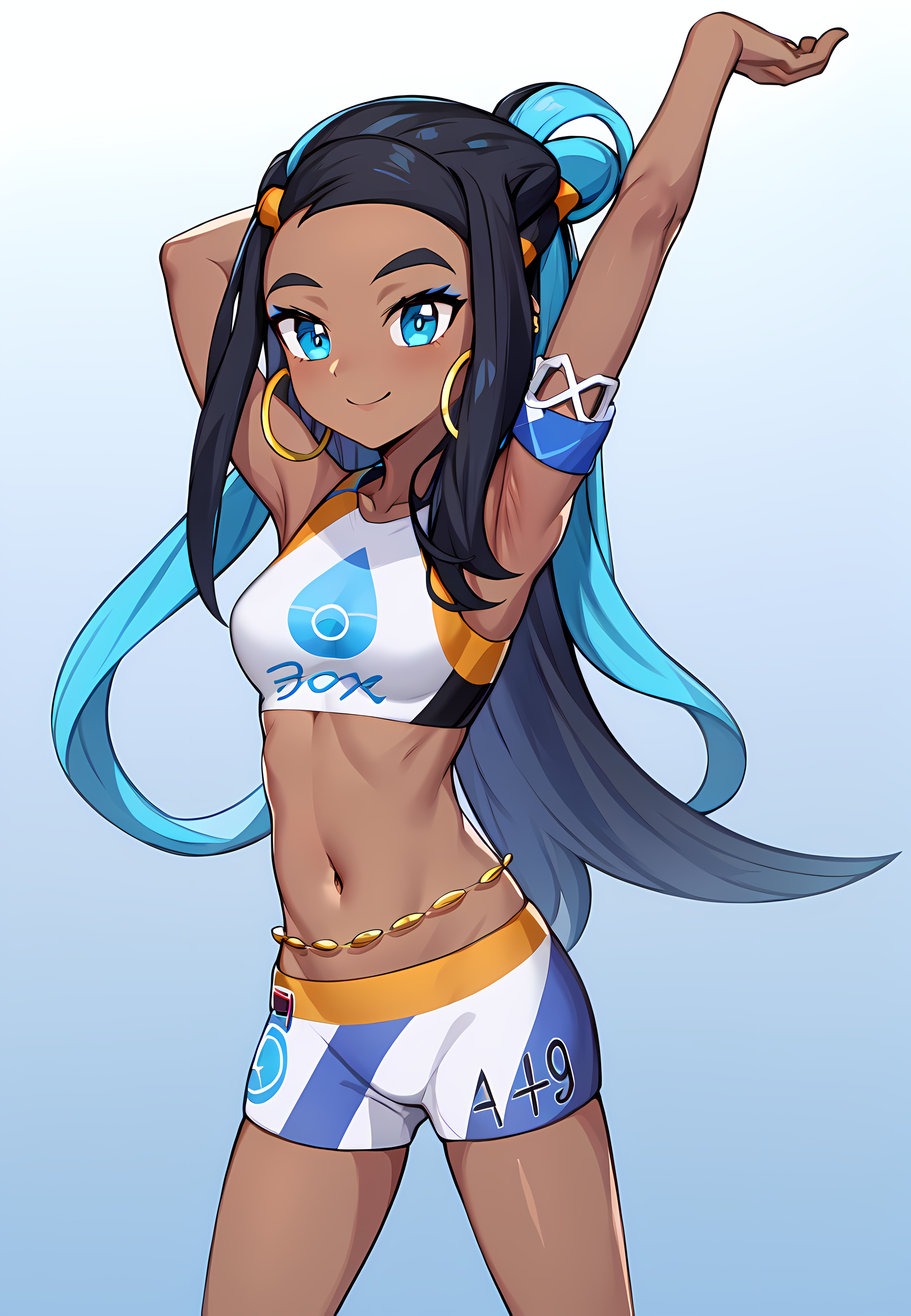 AI Art: Nessa (Pokemon Sword and Shield) by @Karasu | PixAI