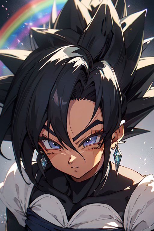 AI Art: beautiful saiyan girl by @Kylo