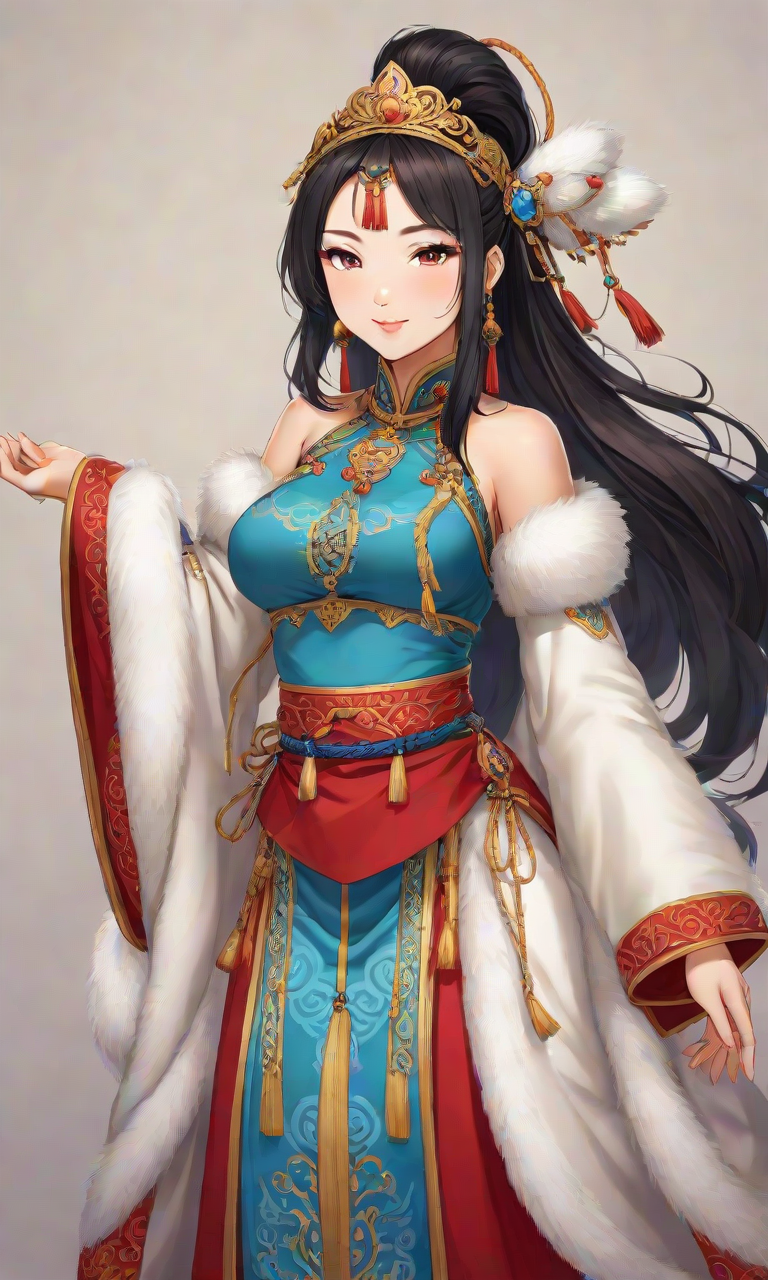 AI 아트: Mongolian princess 작성자: @Anonymous | PixAI