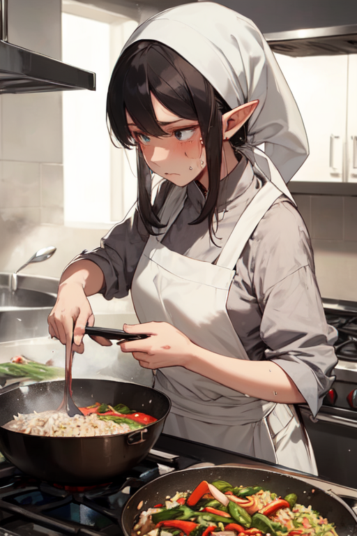 AI Art: Kitchen maid by @Fay Wild