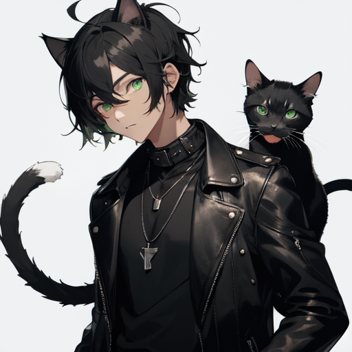 Black cat sale boy