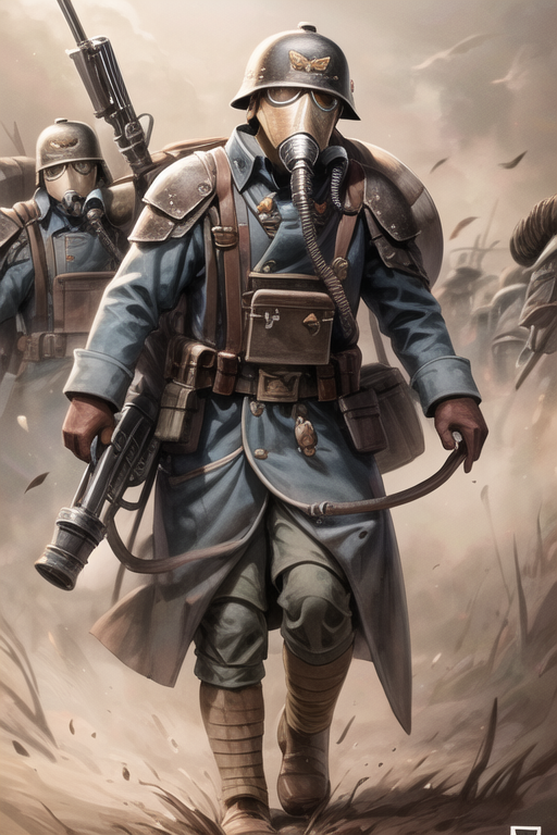 AI Art Warhammer 40k Death Korps of Krieg by ALexeI♠️ PixAI