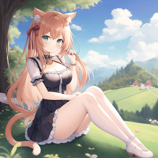 AI Art: cat girl. by @user-1579476938107098794