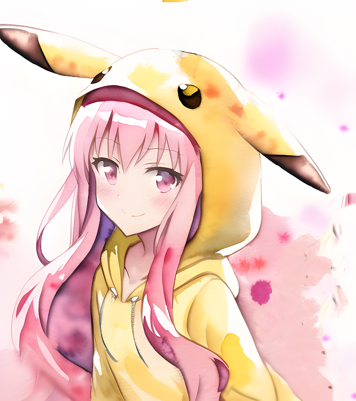 Girl with hot sale pikachu hoodie