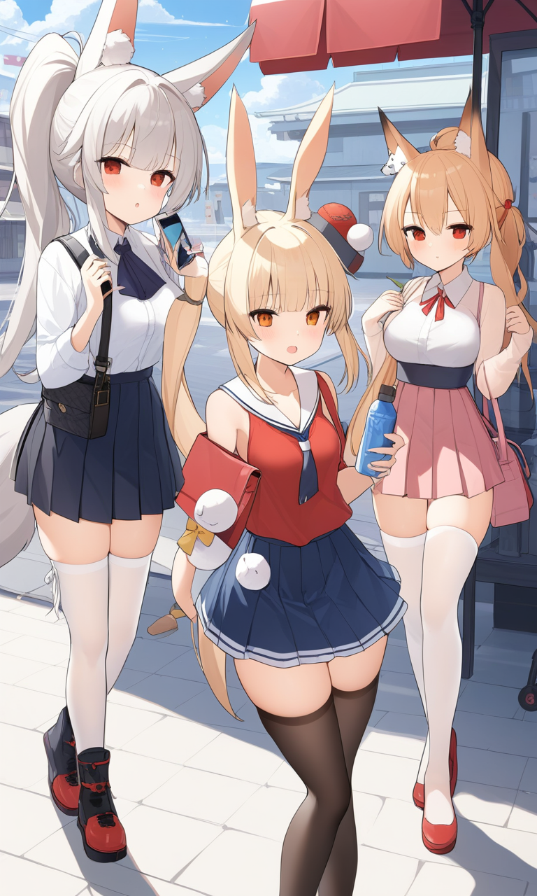 AI Art: Charming Girls of Azur Lane: Ayanami, Nagato, Shimakaze, and  Yuudachi in Their Quirky Outfits by @ProudTigerVoyagerJr. | PixAI