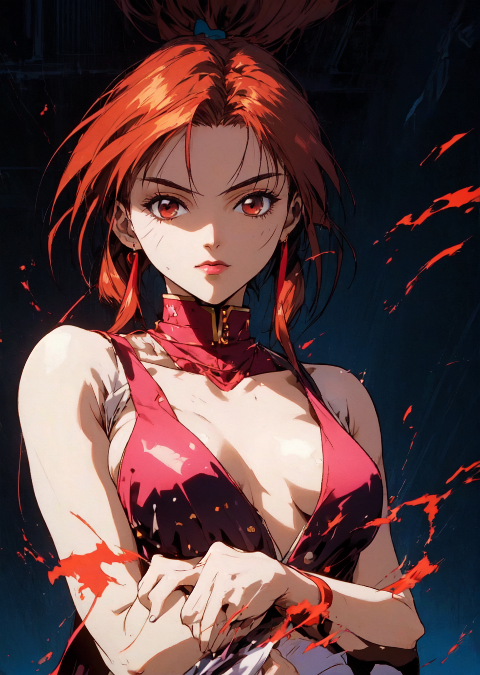 AI Art: mai shiranui, evening dress, girl anime style by @redtalon22 | PixAI