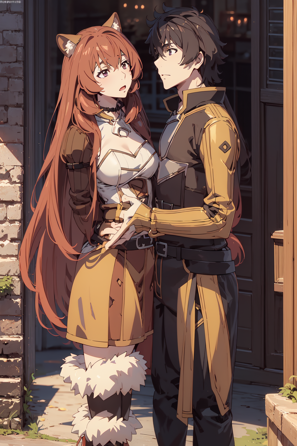 Arte AI: Naofumi X Raphtalia por @user-1690740293250152679 | PixAI