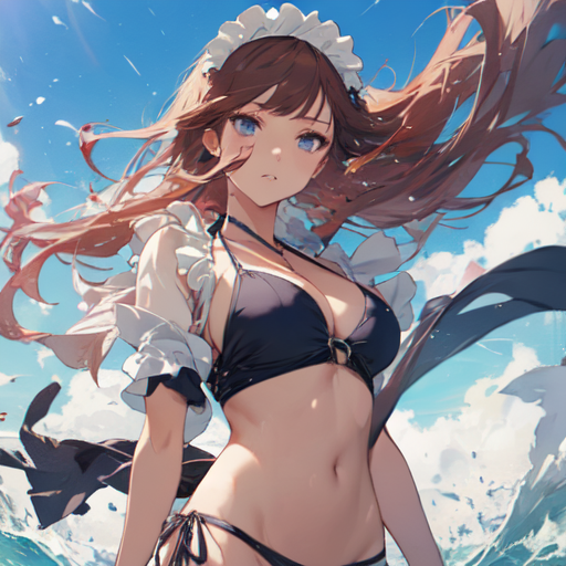 AI Art maid bikini by Mad hatter 3rd PixAI