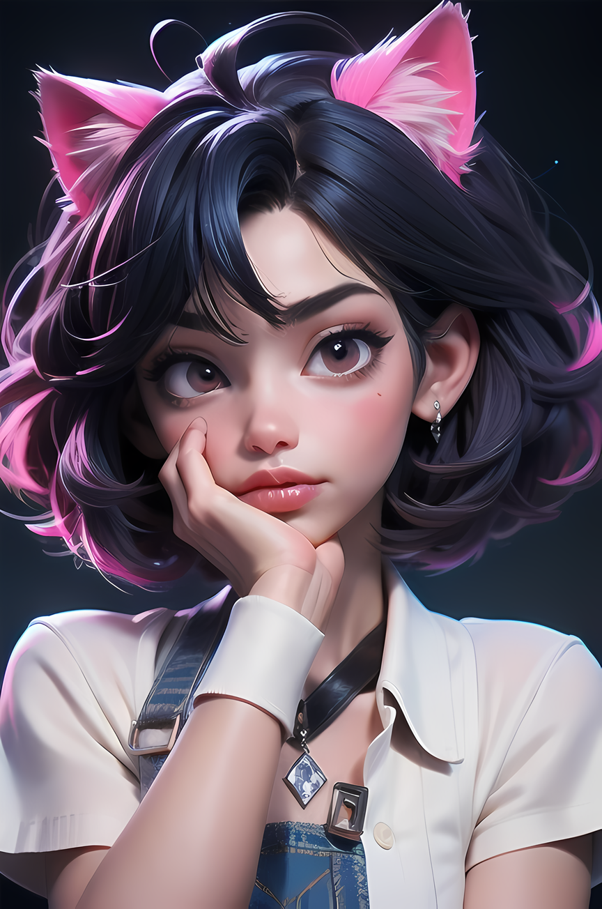 AI Art: Catgirls by @Horo Apple