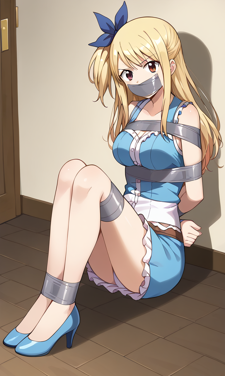 AI Art: Lucy tied up and gagged by @james5456 | PixAI