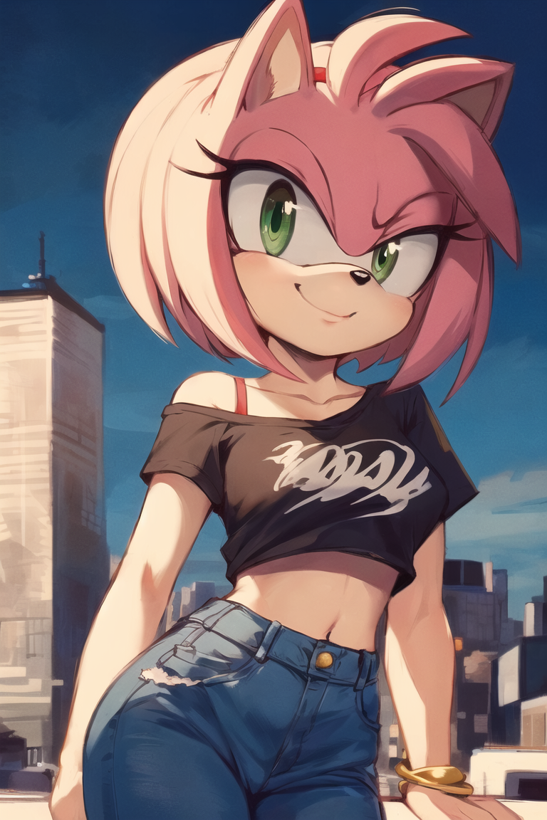 AI Art: Amy Rose Standing by @Chattiori | PixAI