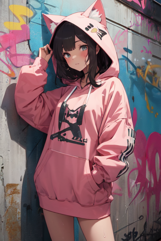 Anime best sale hoodie dress