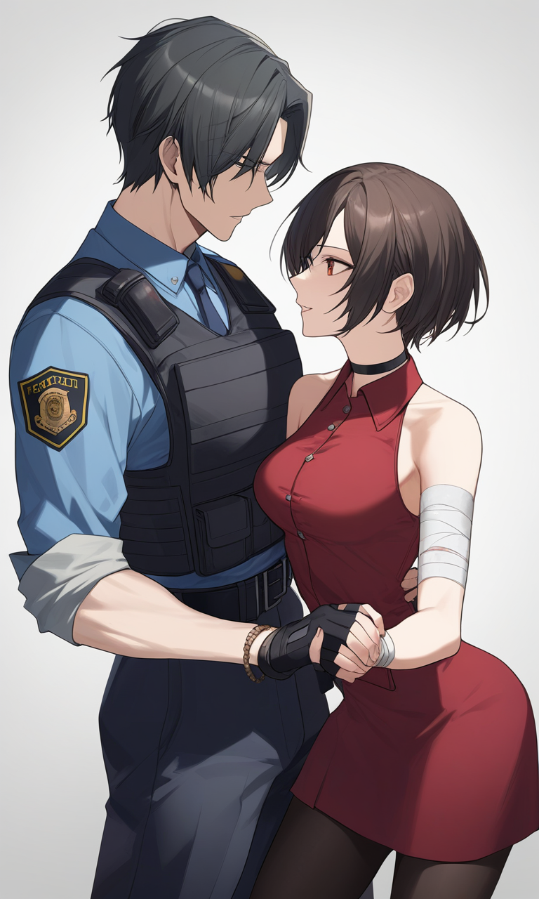 AI Art: Ada Wong and Leon S. Kennedy: A Romantic Moment in Resident Evil by  @ProudVoyagerIX | PixAI