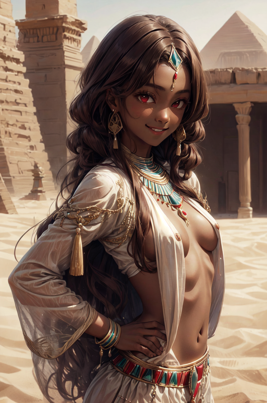 AI Art: Egyptian girl by @Pan | PixAI