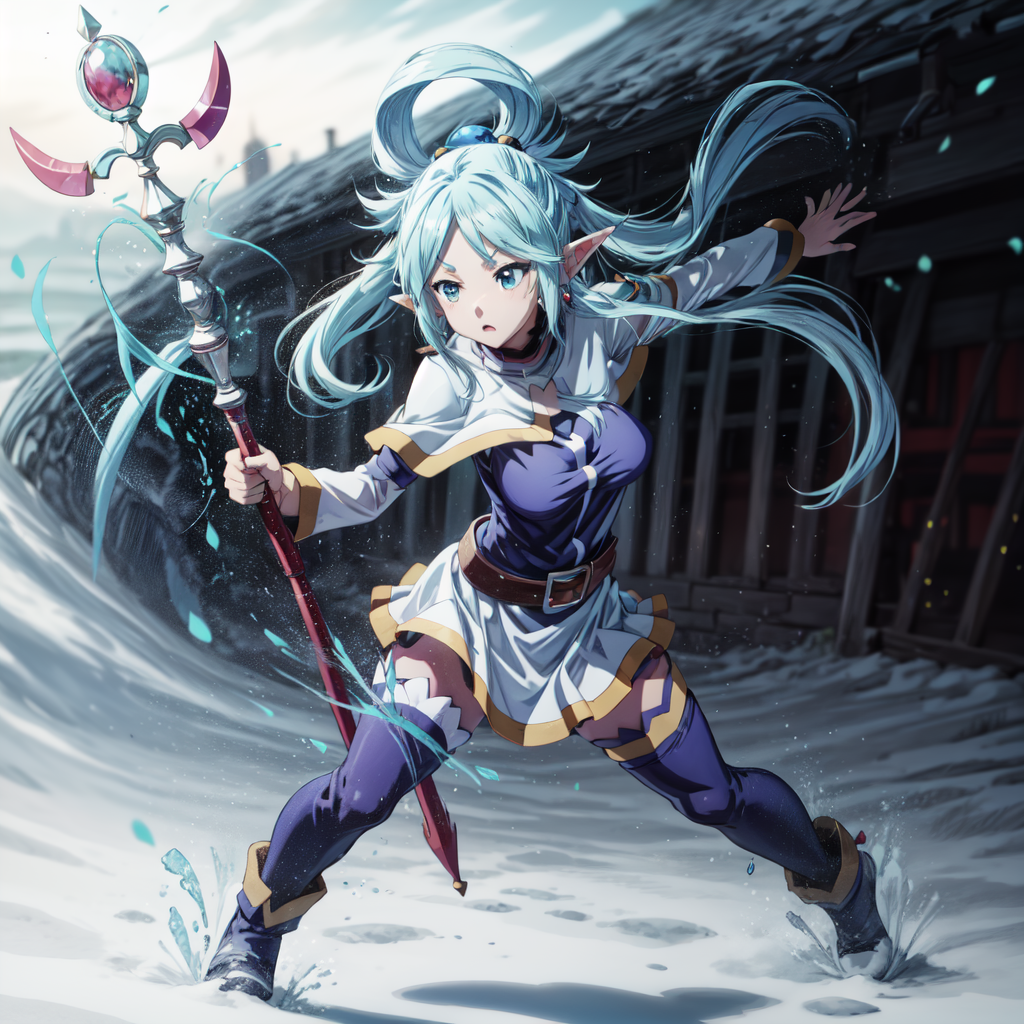 AI Art: Aqua the slayer by @Kazuma | PixAI